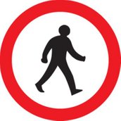 Traffic Sign No Pedestrians